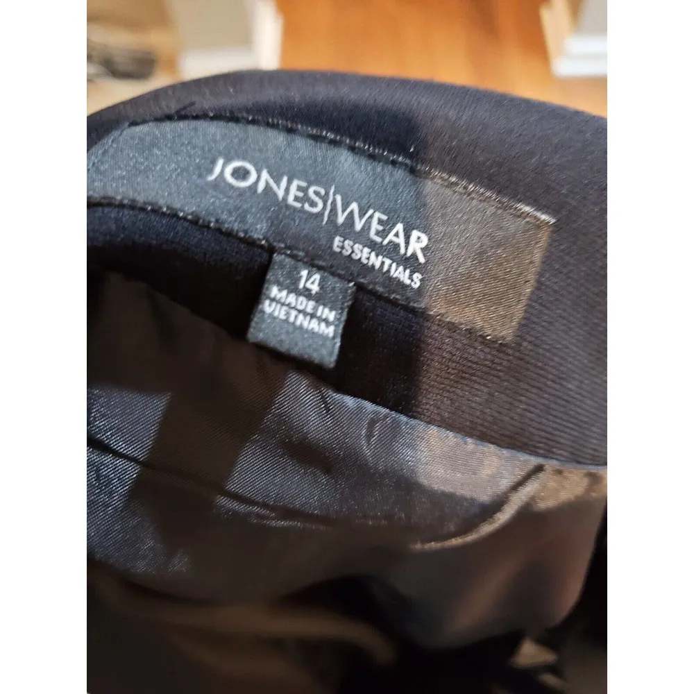 Jones Wear Women's Solid Blue 100% Polyester Straight Pleated Mini Skirt Size 14 - Image 6