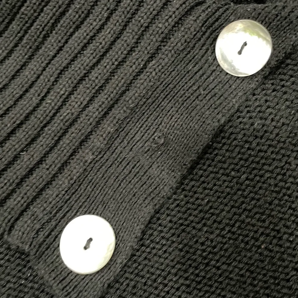 Sundance Black Chunky Scarf Turtleneck Sweater Large L - Image 2