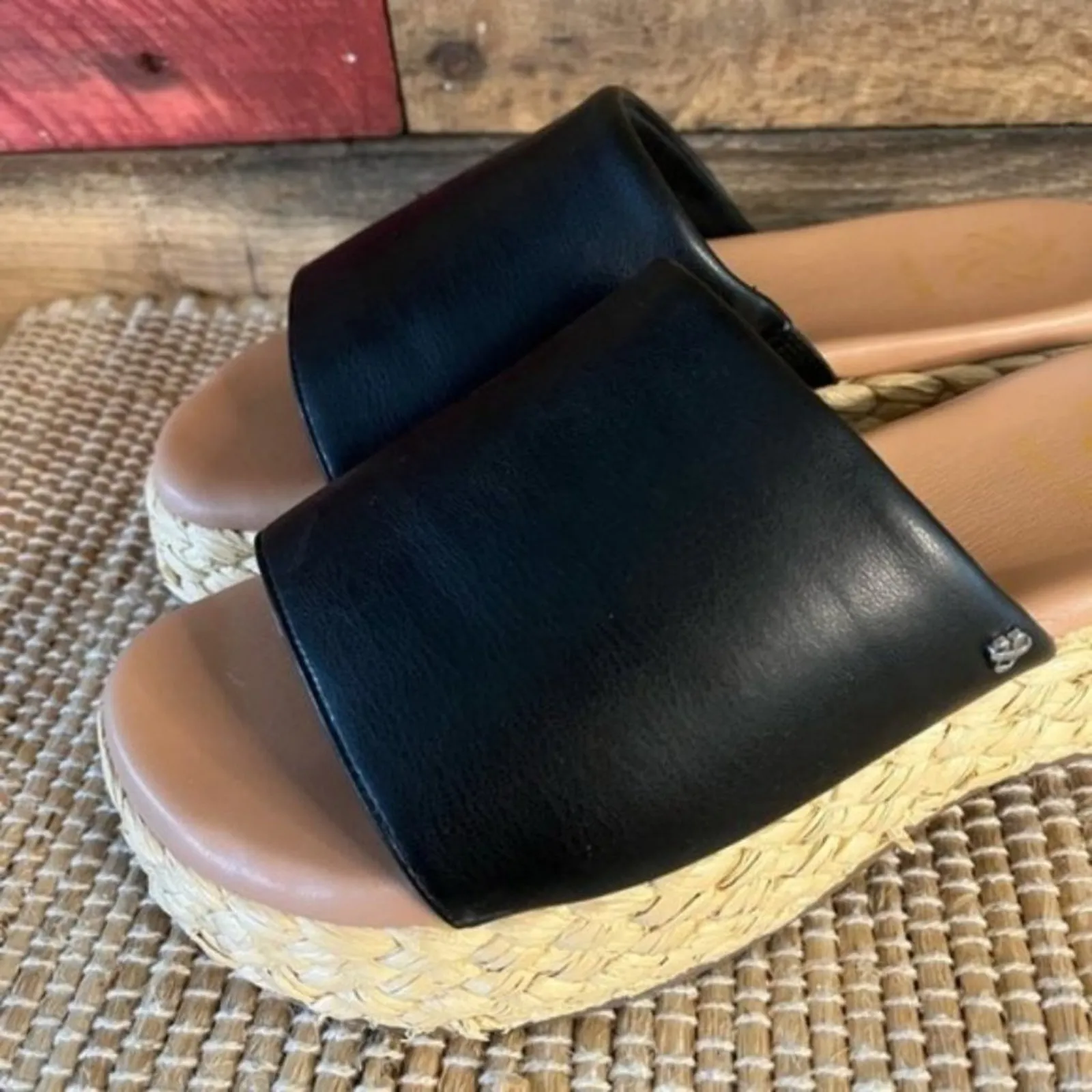 Sam & Libby Black Platform Espadrille Size 8.5‎ - Image 5