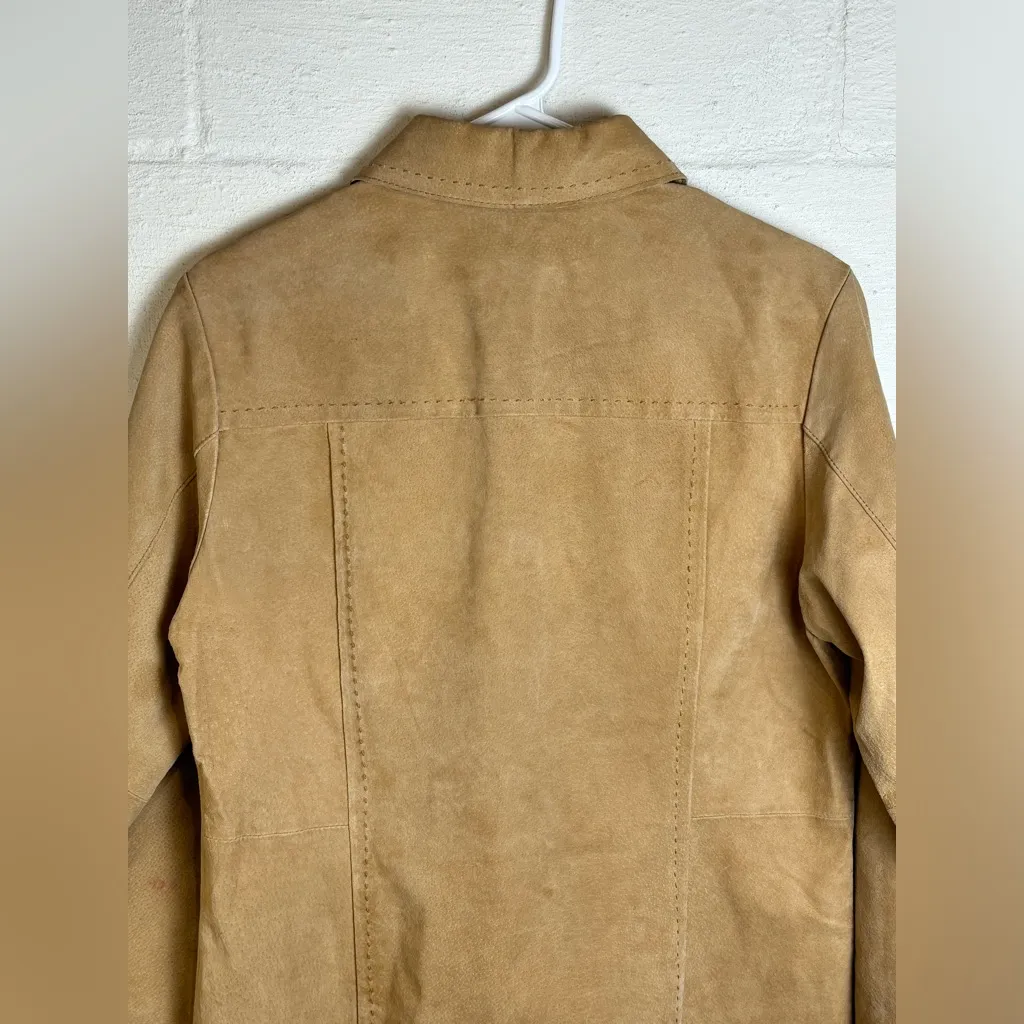 Cabela’s Women’s Leather Western Bohemian Tan Neutral Casual Jacket Size Small - Image 8