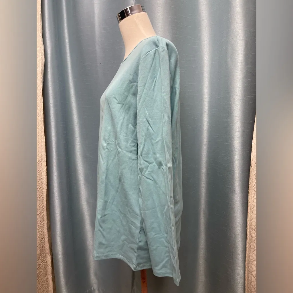 Pendleton Sky Blue Long Sleeve Women's Tee - Image 2