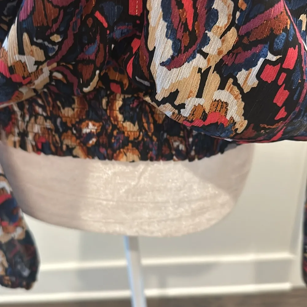 NWT Evereve Stella Abstract Blouse Sz L - Image 7