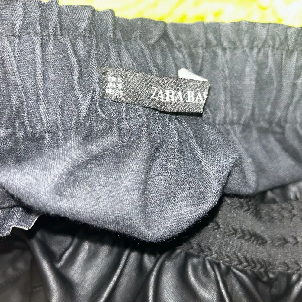 Zara  Black Elastic Waist Skirt(Size Medium) - Image 8