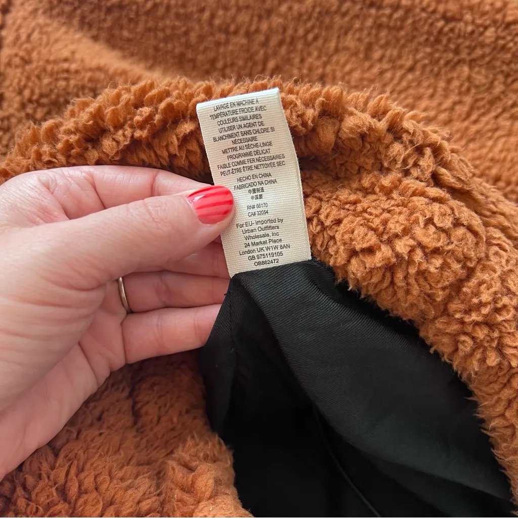 Free people oversized Sherpa jacket full zip‎ - Image 5