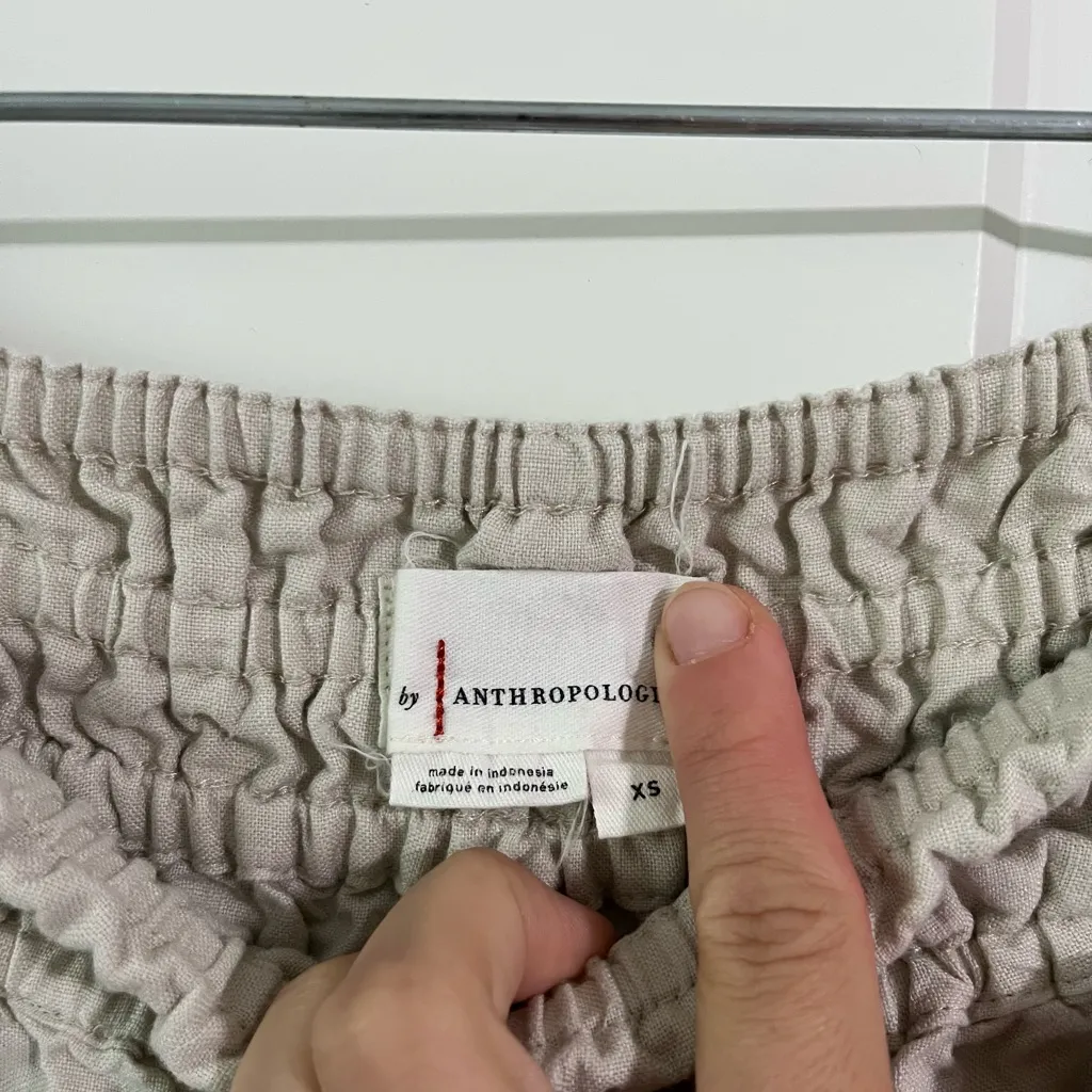 Anthropologie Somerset Wide Leg Linen Pants- Size XS - Image 9