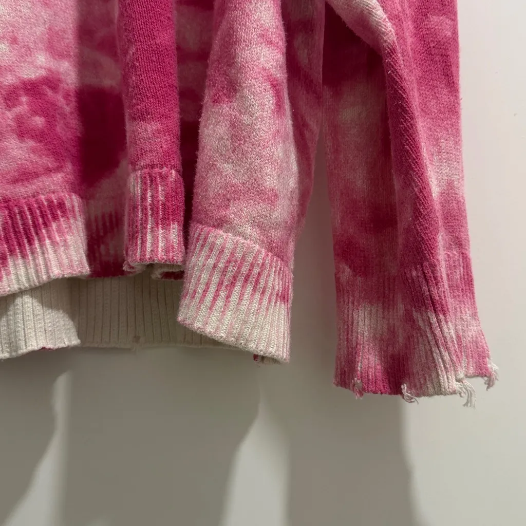 Oaklyn Show Me Your MuMu Pink Tie-Dye Sweater - Small - Image 4
