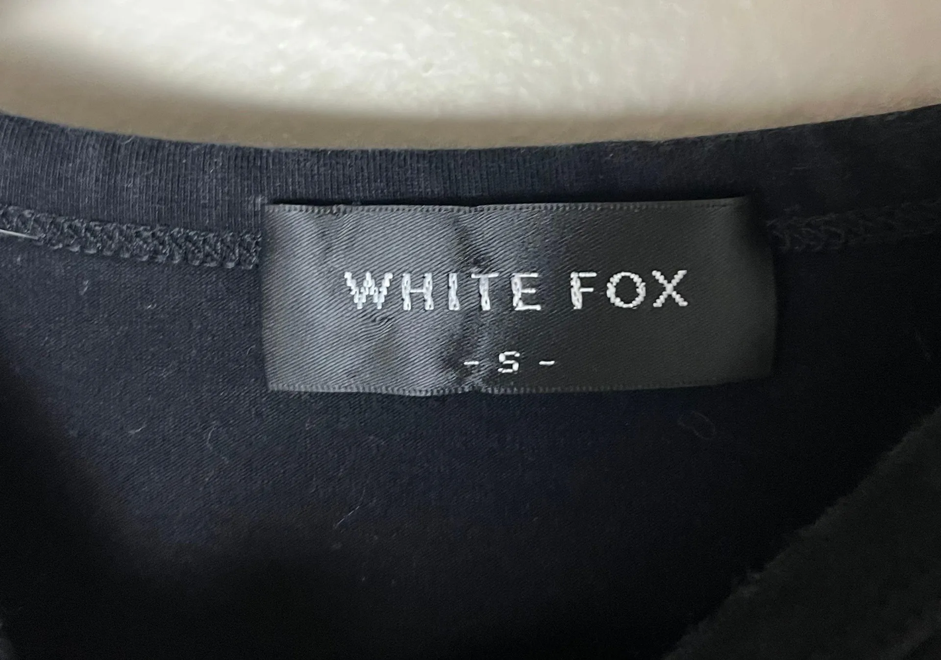 White Fox Boutique White fox silver logo black baby doll tee  - Image 3