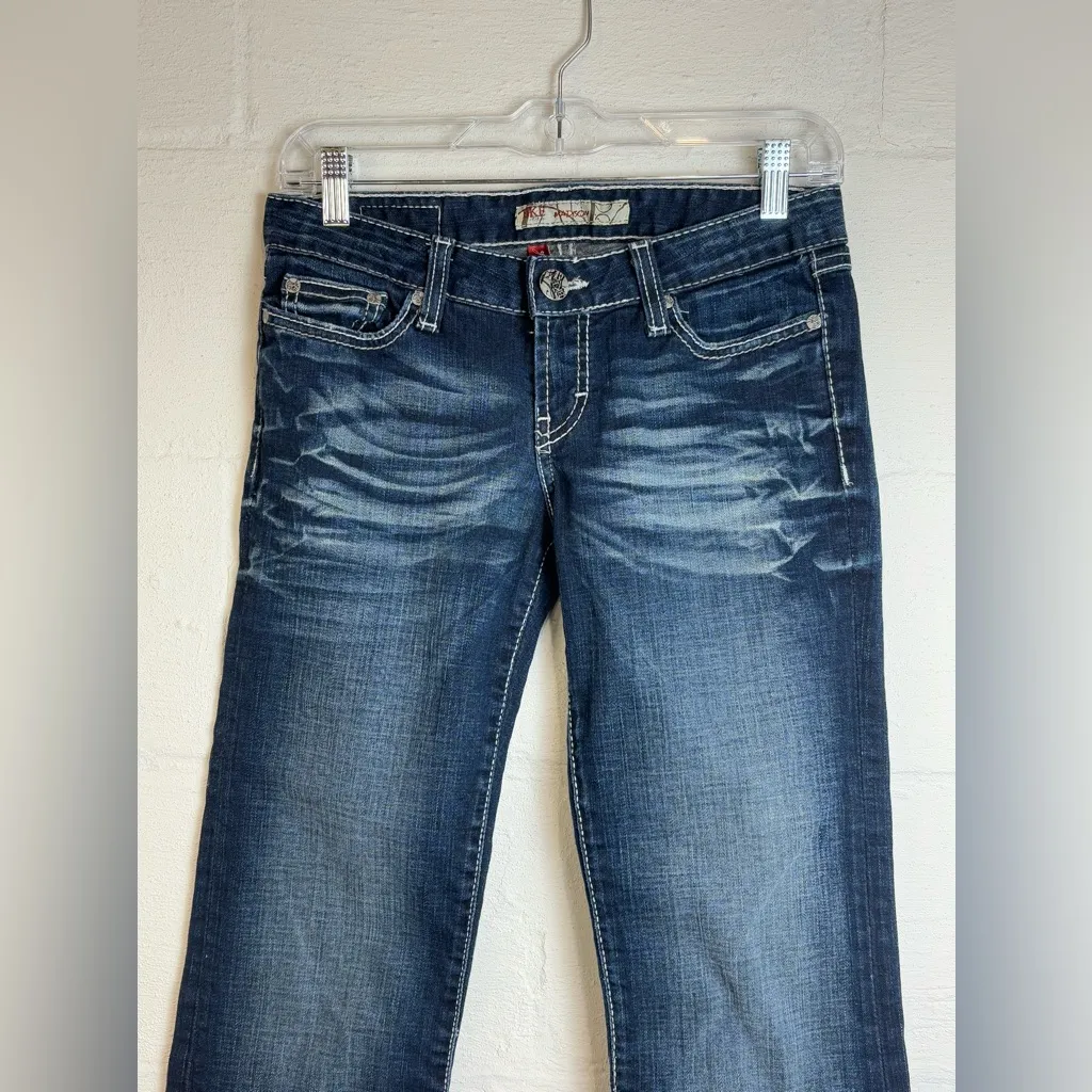 BKE Denim Woman’s Dark Wash Casual Stretch Madison Capri Summer Jeans Size 26 - Image 2