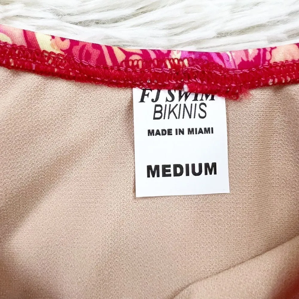 FJ Swim Cheeky Bikini Bottoms Medium Pink - Image 5