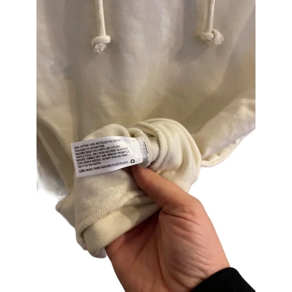 Target Take Pride Hoodie Unisex Adult Cream Ivory Blu Poem  Sweatshirt Size M - Image 4