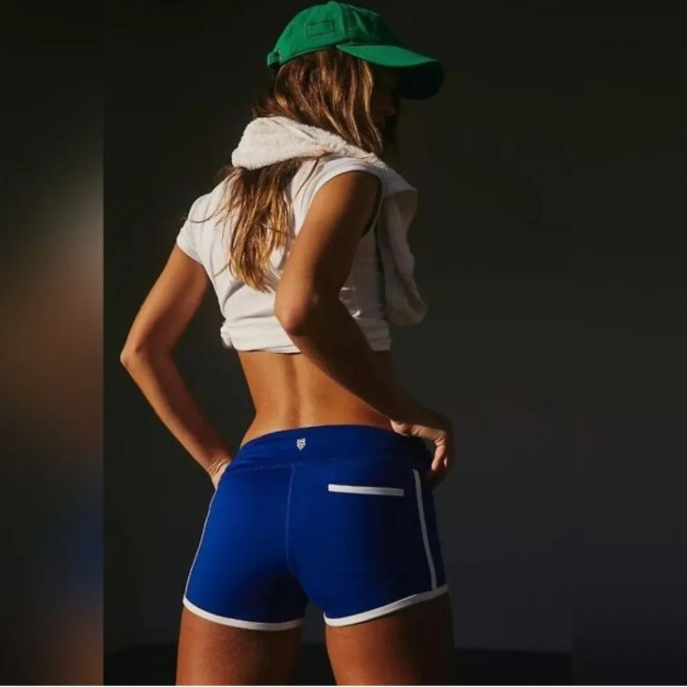 NWOT Free People Movement Island Time Short in Sapphire Skies Blue - Image 3