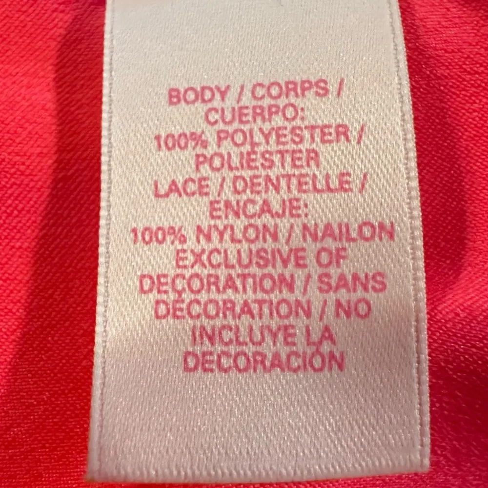 Victoria’s Secret Coquette Hot Pink Backless Mini Lace Slip Dress Large 2013 - Image 8