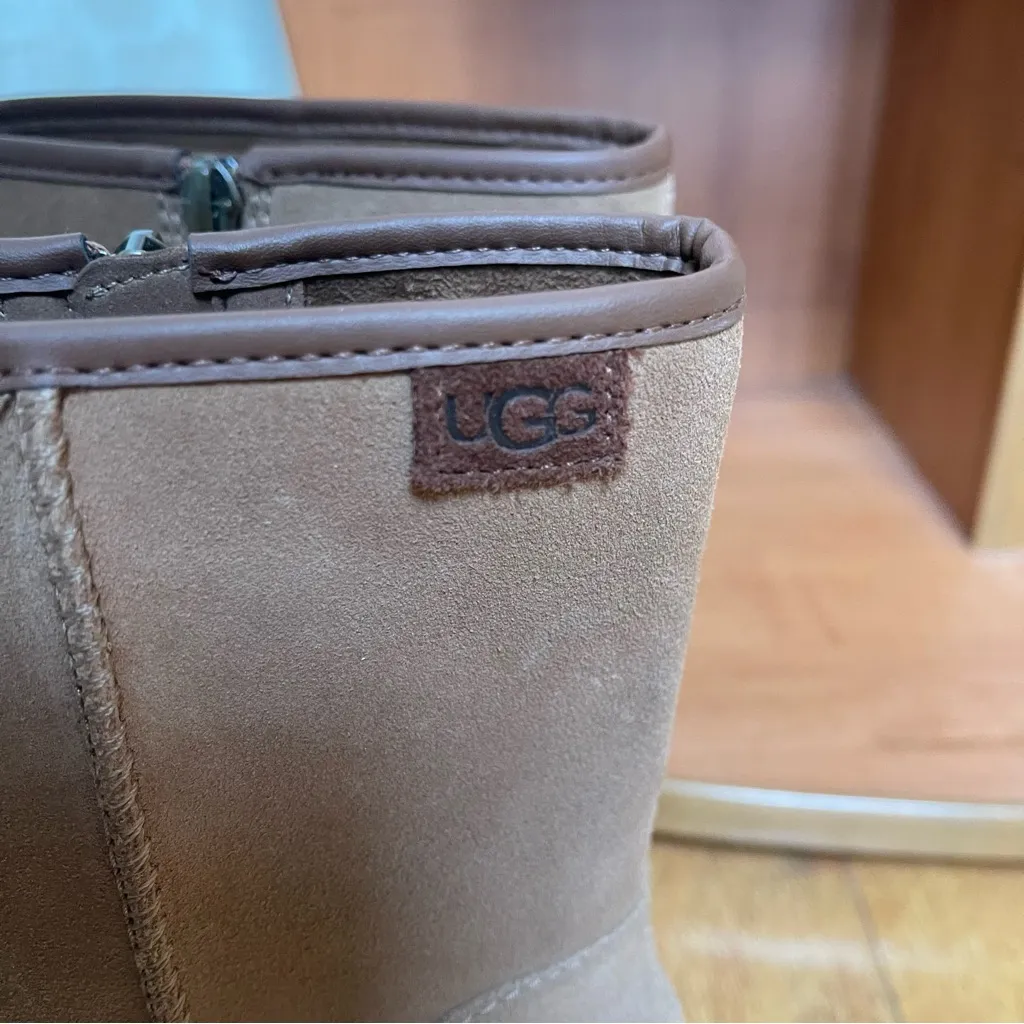 UGG Woman’s Cityfunc CHESTNUT Mid Boots Square toes Platform New Sz 9 - Image 10