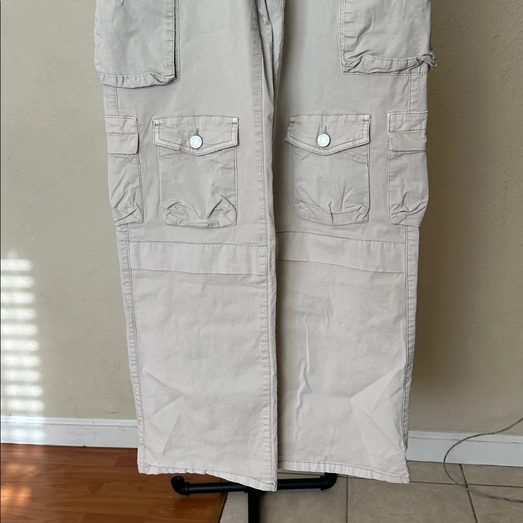 Garage‎ Carter low rise Cargo Bottoms pants straight leg pockets wide leg size 3 - Image 3