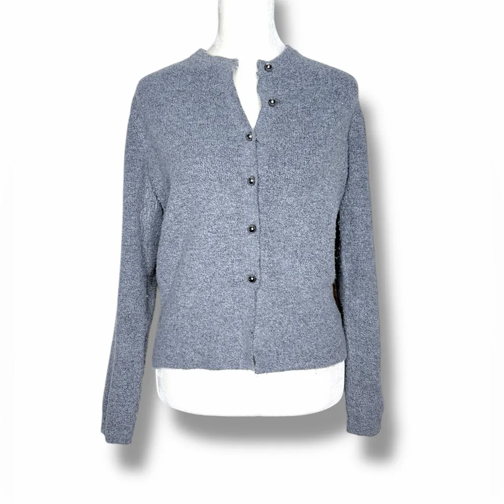 Zara Light Gray Knit cardigan sweater - Image 2