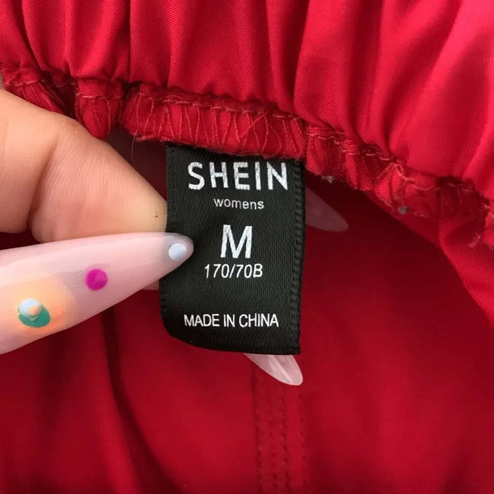 Shein Ruffle Drawstring Waist Pocket Utility Cargo Skirt - Image 8