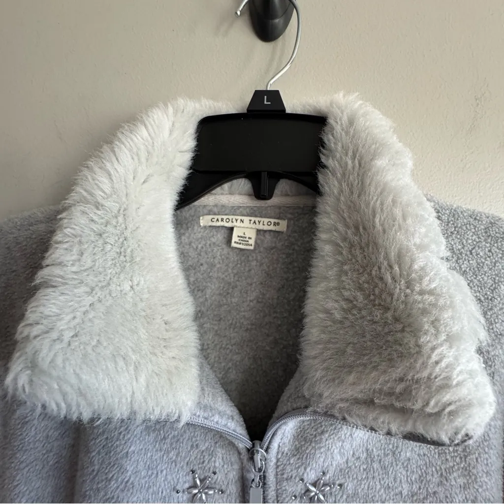Carolyn Taylor Fleece Jacket Women’s Size Large - Image 9