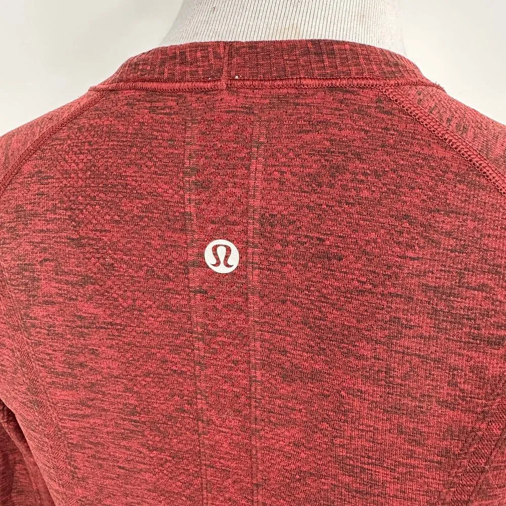 Lululemon Maroon Long Sleeve Swiftly Tech Shirt Size 6 - Image 5