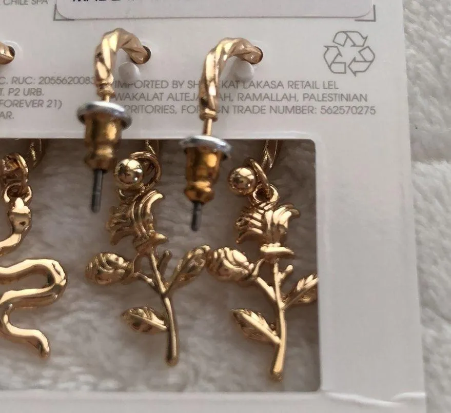 Forever21 earrings, 3 pairs, new - Image 8