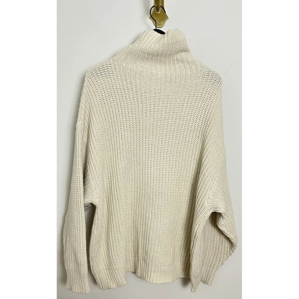 Free People  Swim Too Deep Turtleneck Sweater in Tea Size Medium - Image 8