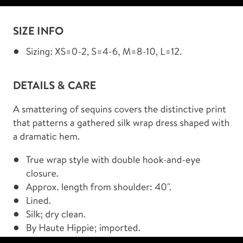 Haute Hippie Sequin Embellished Silk Wrap Dress L - Image 10