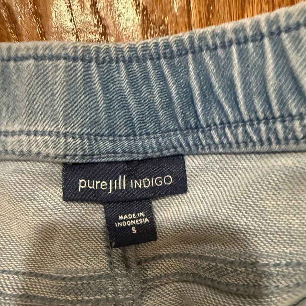 J.Jill PureJill Indigo pull on crop Jean size small Blue - Image 4