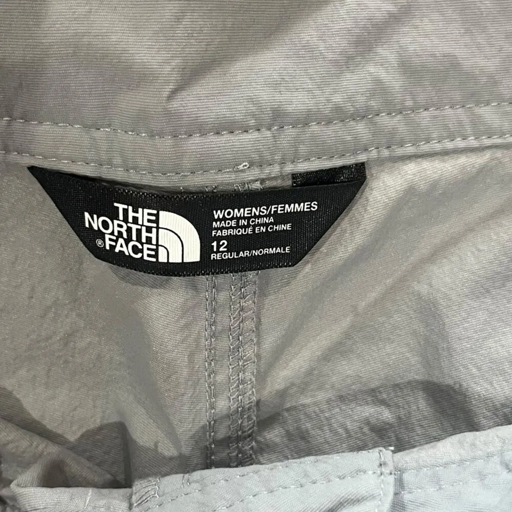 The North Face Womens Shorts Size 12 Gray Hiking Granola Girl Outdoors Camping - Image 2