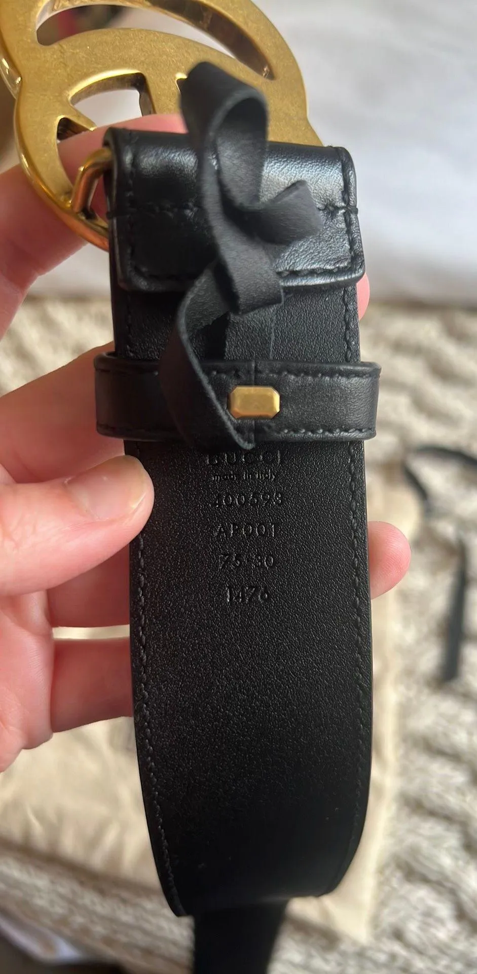 Gucci Gold Belt - Image 2