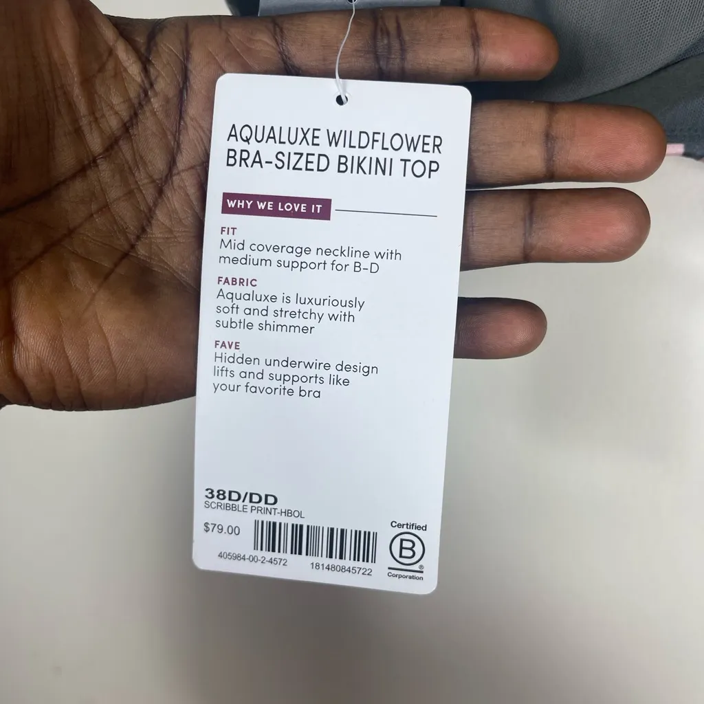 Athleta  Aqualuxe Wildflower Bra Sized Bikini Top - Image 6