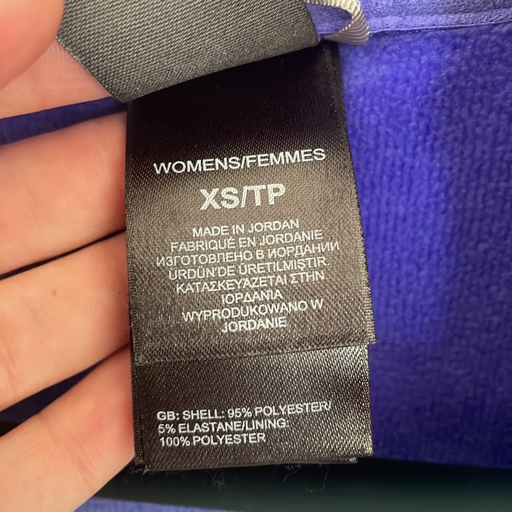 Fleece Jacket, Purple & Teal, Women’s XS - Image 3
