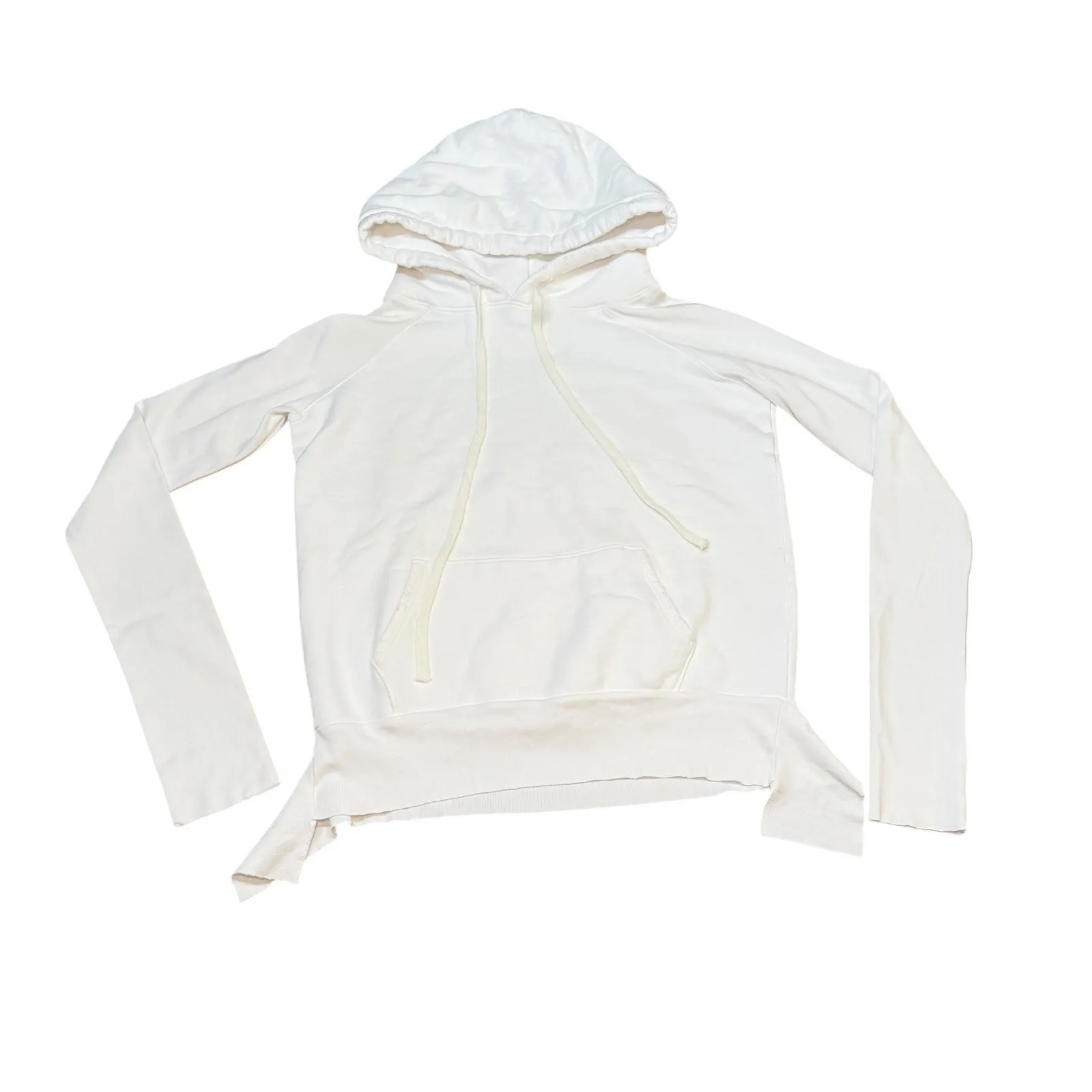 Frank & Eileen Tee Lab White Hoodie‎ Pullover Drawstring Kangaroo Pocket  Small - Image 3
