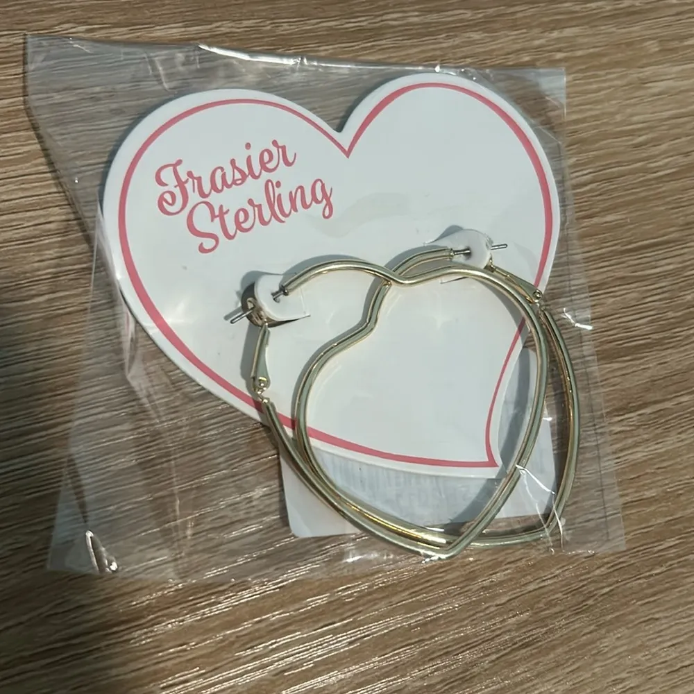Frasier Sterling  Heart Earrings - Image 2