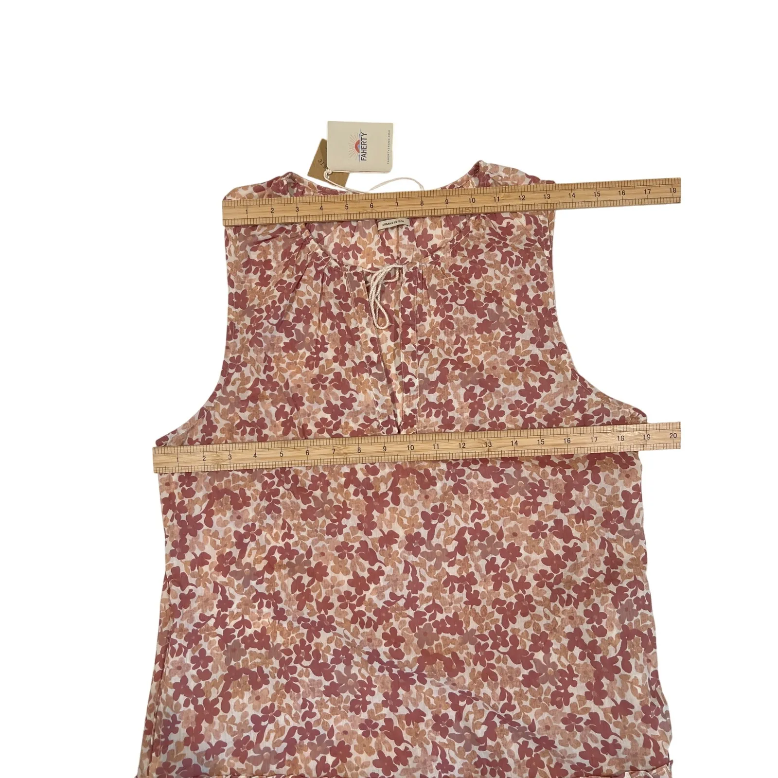 Faherty Mira Sleeveless Maxi Dress in Figueroa Floral Size L 57"L Loose NWT $178 - Image 12