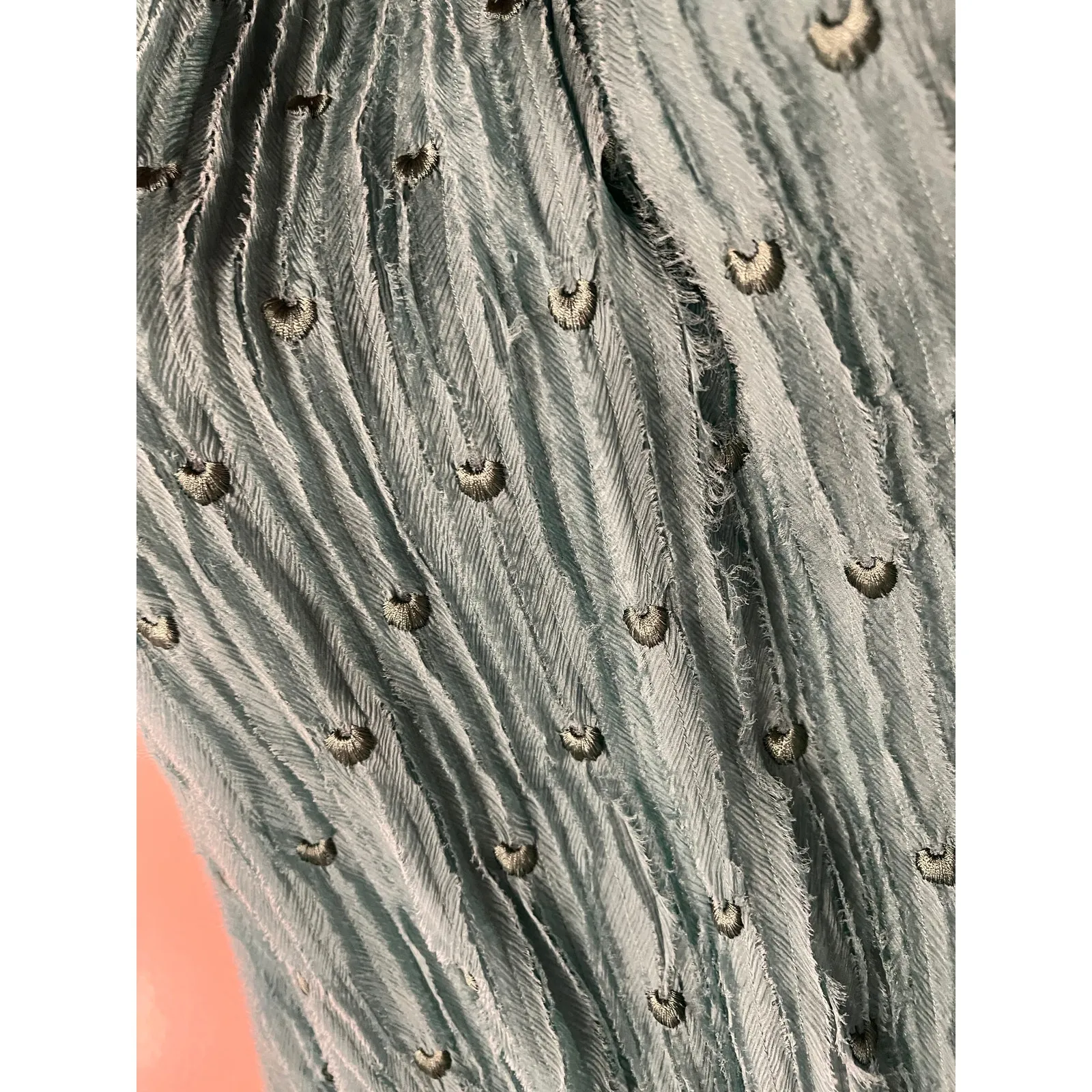 Philosophy di Alberta Ferretti Green Sleeveless Silk Mini Dress Women’s Sz 12 - Image 3