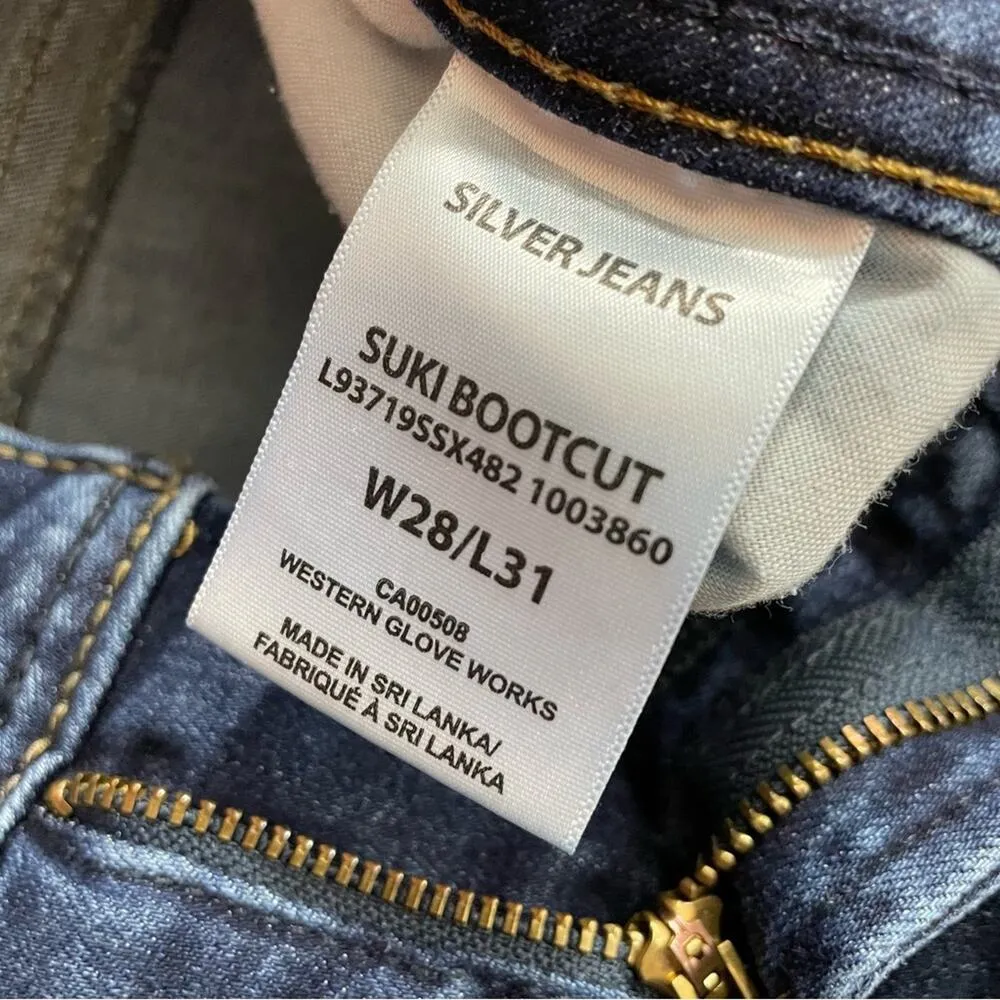 Suki Bootcut Boot cut Mid Rise Stretch Western denim womens 28 - Image 10