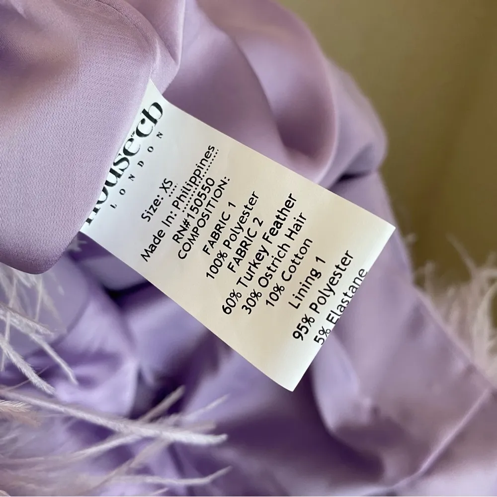 HOUSE OF CB 'Helena' Orchid purple lavender Satin Midi Dress /Size XS‎ NWOT - Image 15
