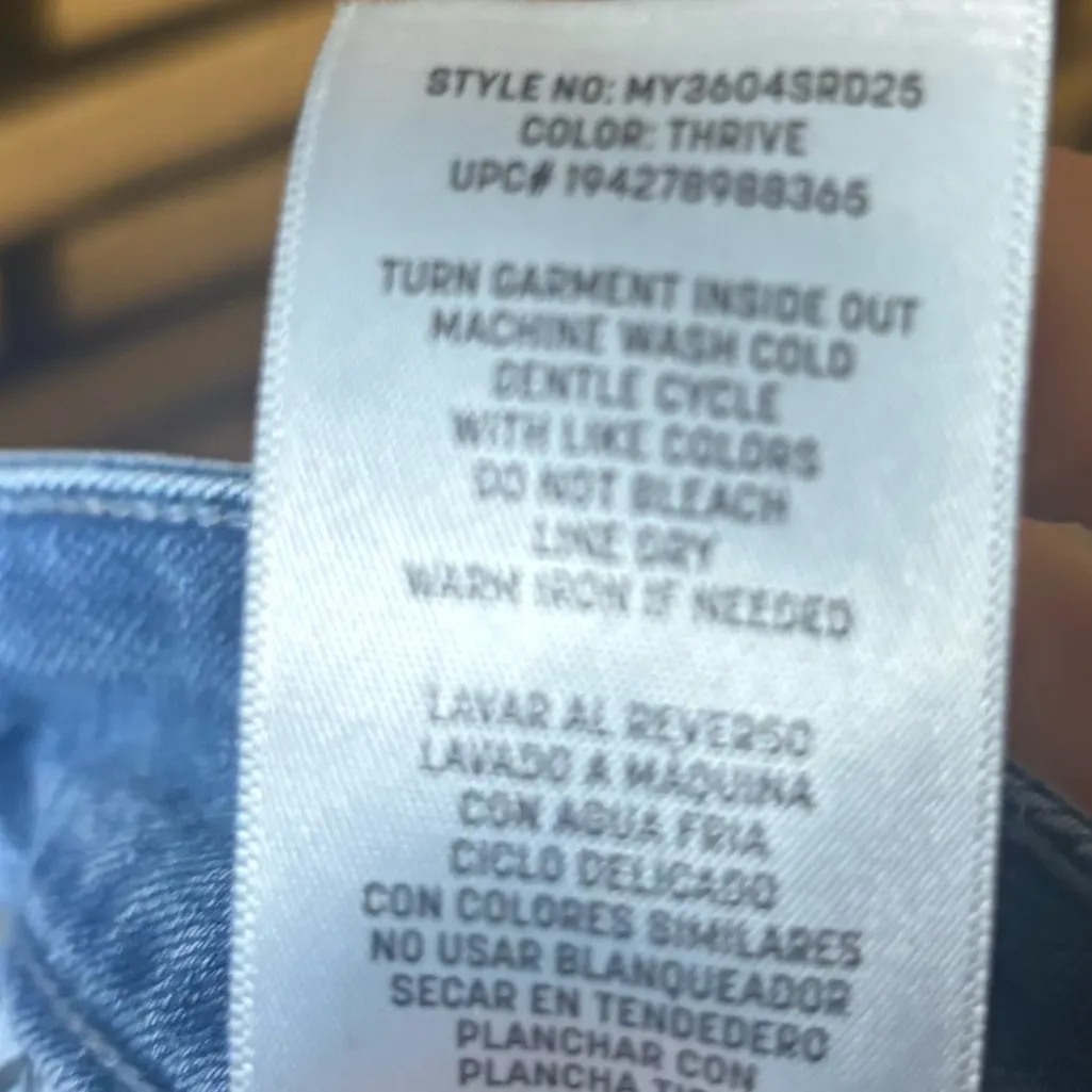 Seven7 Relaxed Denim Bermuda Shorts Size 14 - Image 8