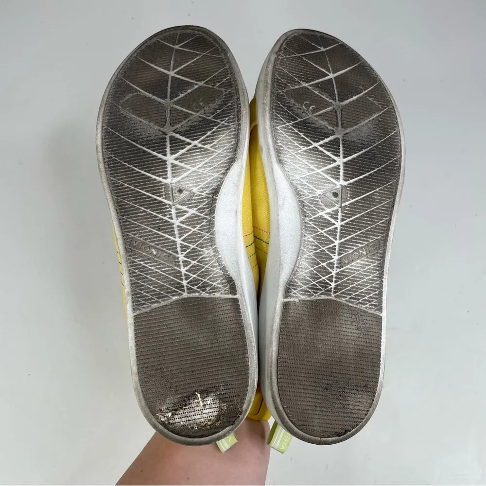 Vionic Beach Stinson Casual Yellow Sneaker Washable Size 9 - Image 9