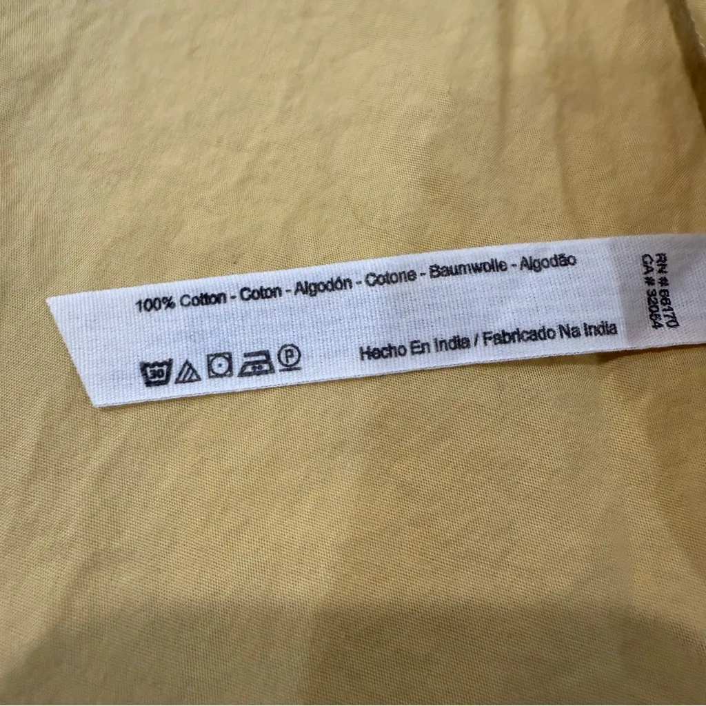 Free People Diggin This Skort High Rise Shorts Midi Skirt Women’s Small Yellow - Image 10