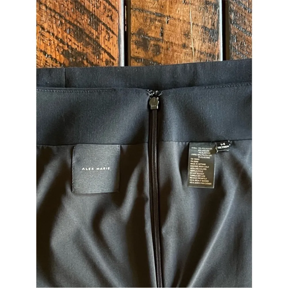 ALEX MARIE black career pencil skirt size 14 - Image 13