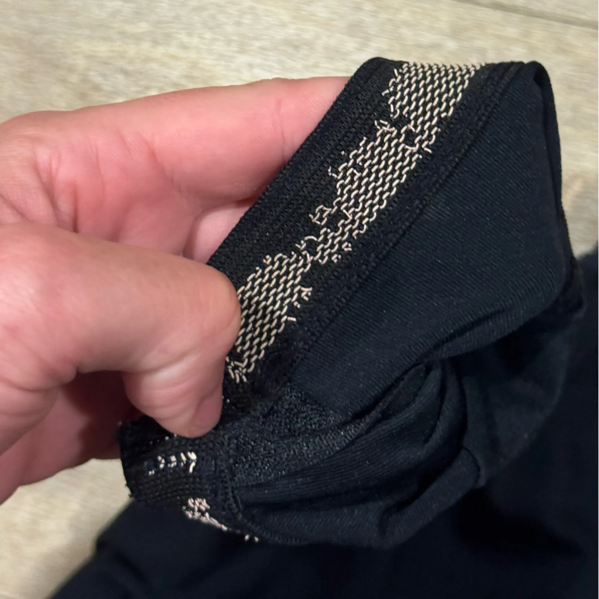 Asics Black DriFit Jogger sweatpants Zipper Bottoms Size Small - Image 7