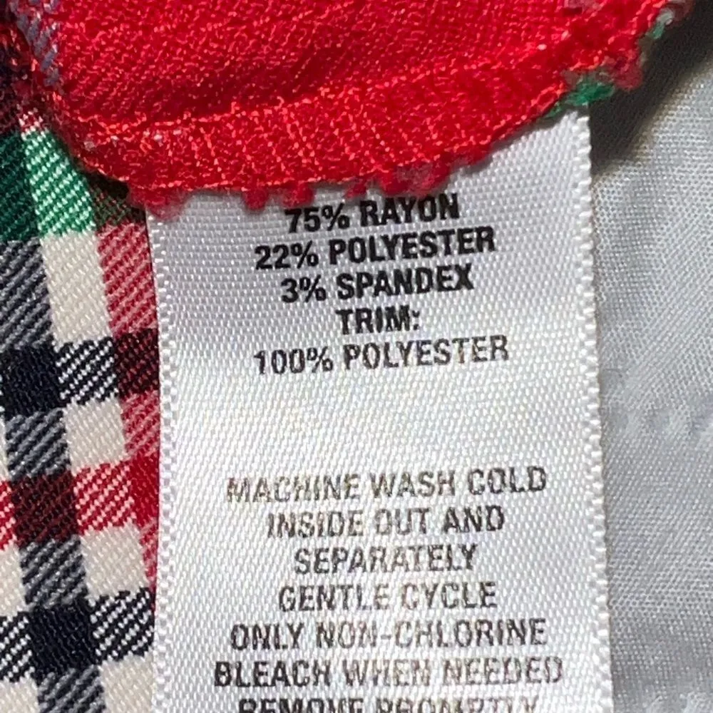 Crown & Ivy cute red plaid slacks. - Image 7