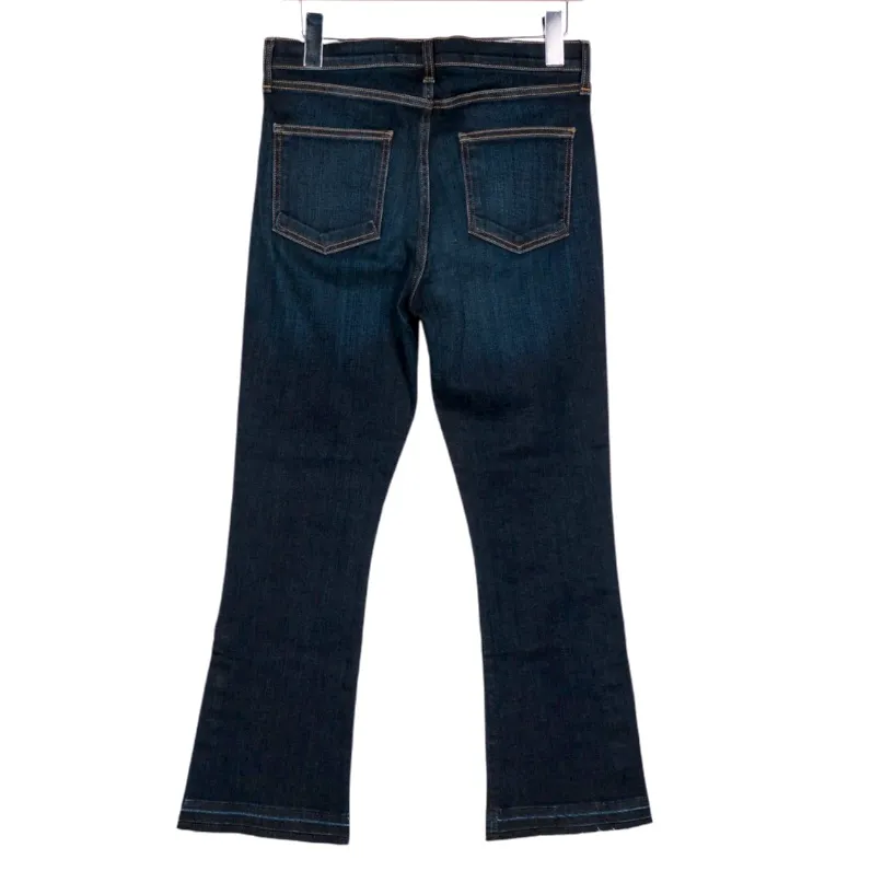 Veronica Beard Carolyn Baby Boot Button Fly Cropped Raw Hem Jeans Size 28 NWT - Image 5