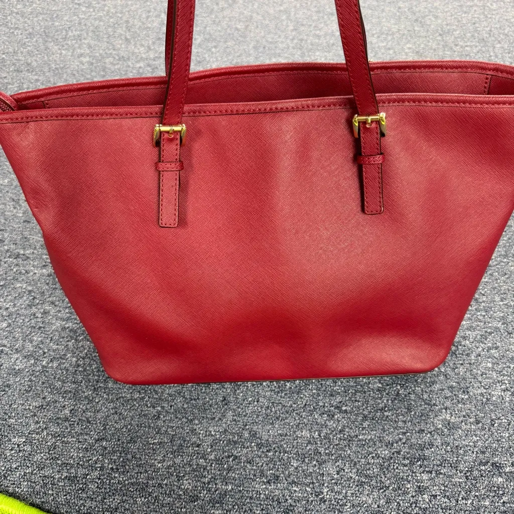 Michael Kors Red Wine Tote Bag Purse - Image 7