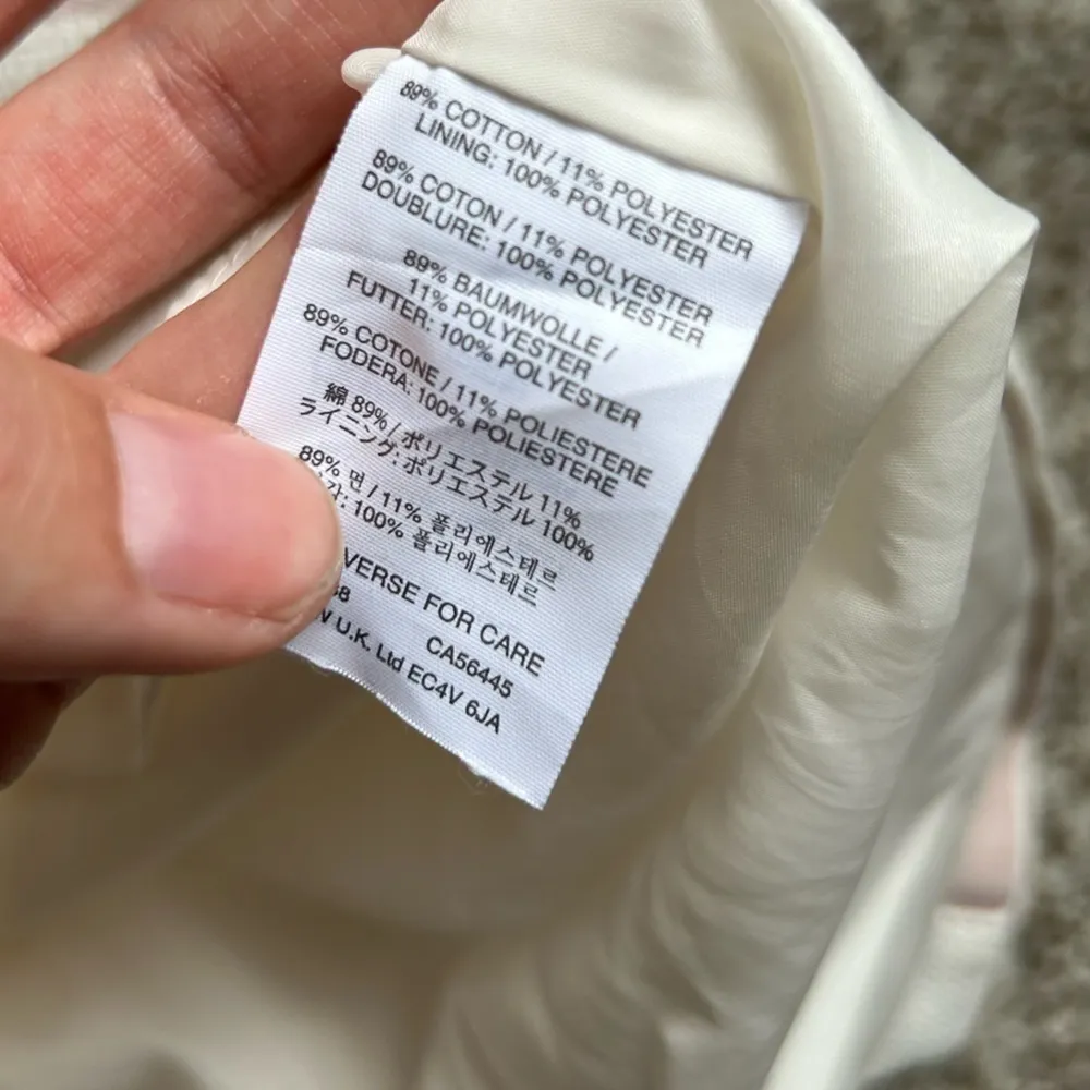 J. Crew Cream Pink Striped Cap Sleeve Mini Dress Formal Size 8 - Image 4