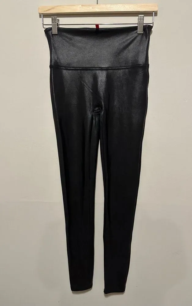 Spanx SPANXshape™ Faux Leather Leggings Black Size M - Image 5