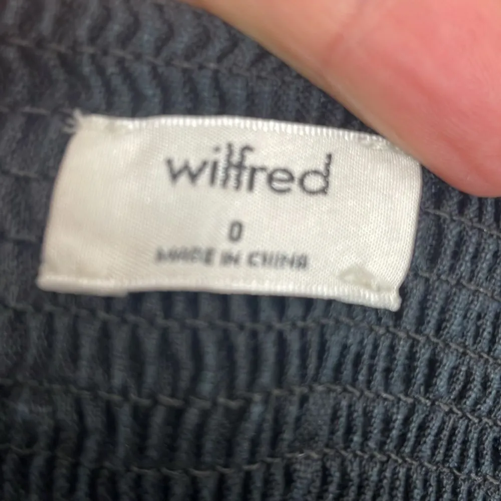 Aritzia Wilfred Dress Black Ducharme Linen Mini Coastal Whimsy Western size 0 - Image 11