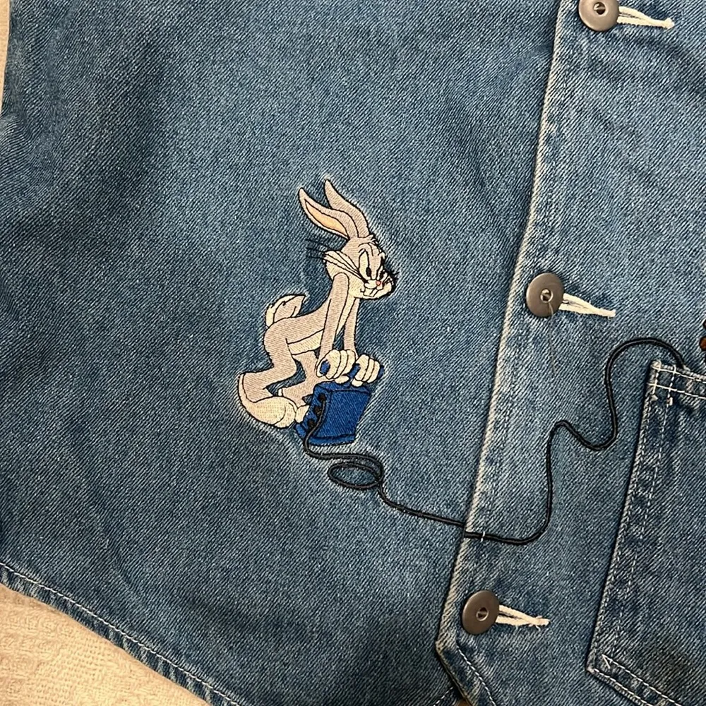 Vintage looney tunes jean vest - Image 2