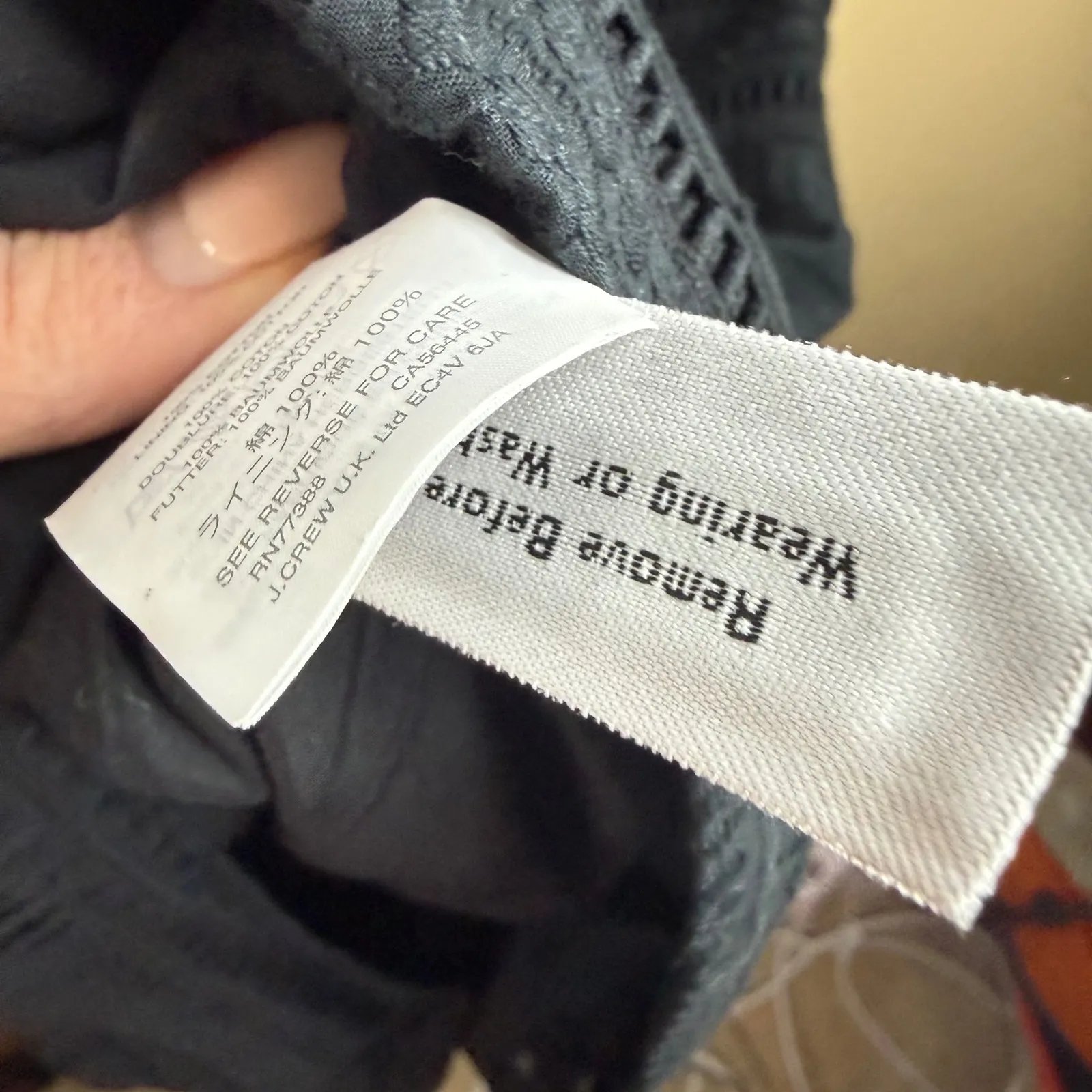 J. Crew Black Eyelet Lace Trim Bell Sleeve Shift A-Line Dress Size 14 Whimsigoth - Image 7