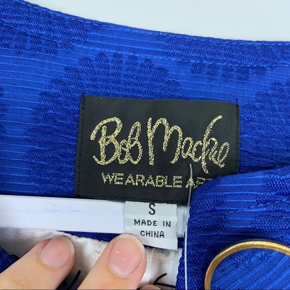 Bob Mackie Royal Blue Floral Blazer NEW - Image 25